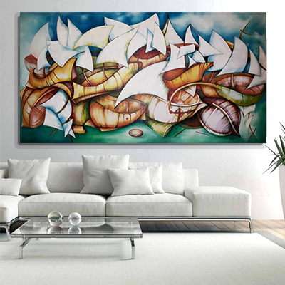 Boats - sailboat painting